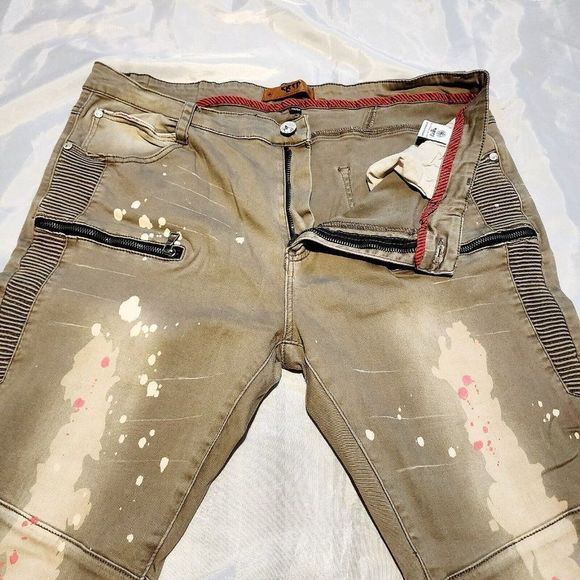 Kleep Standard Issue Skinny Jeans Discontinued Rare Painter Unique Size W42xL34 - Picture 9 of 12